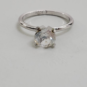 Uncas Manufacturing‎ Ring Size 6 7 Silver Tone Clea